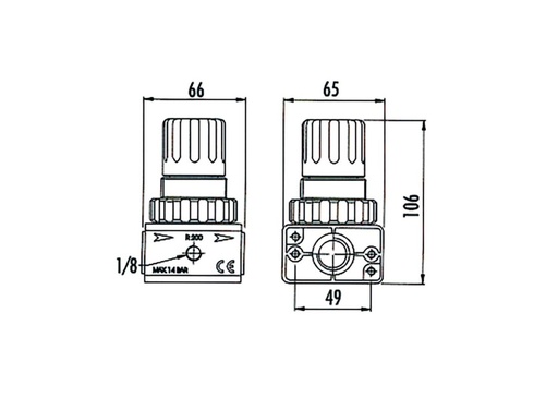 CONTIMAC Drukregelaar 1/2"