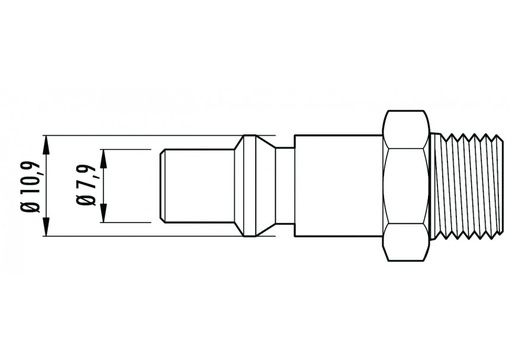 CONTIMAC ORION steeknippel (ARO 210) - steeknippel 6mm (per 10 stuks)