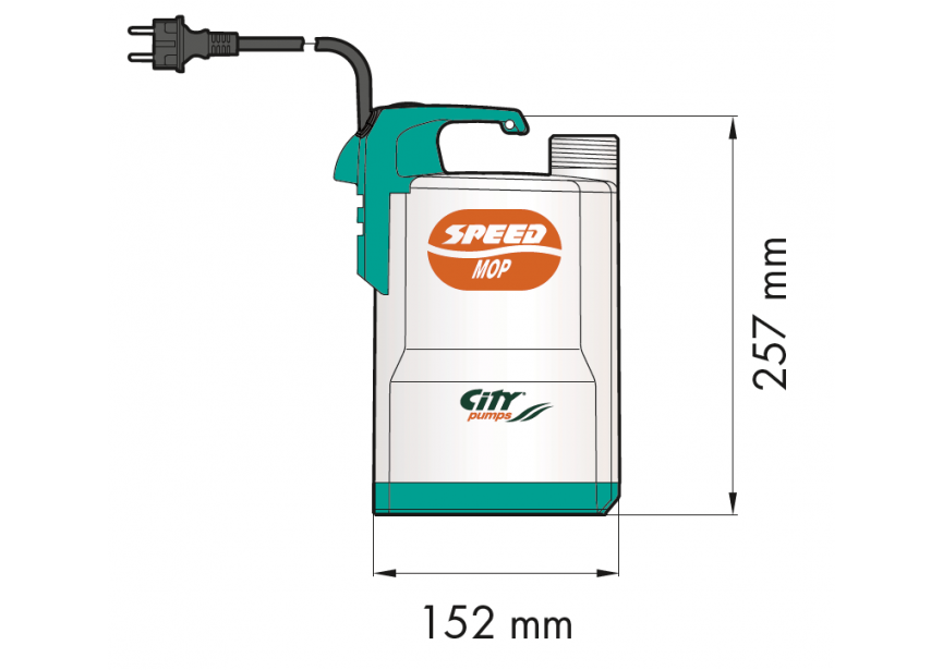 CITYPUMPS DOMPELPOMP SPEED MOP MAN (230V)