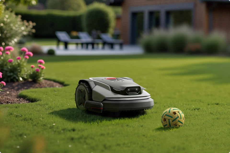 Roborock RockMow S108 robotmaaier op een gazon