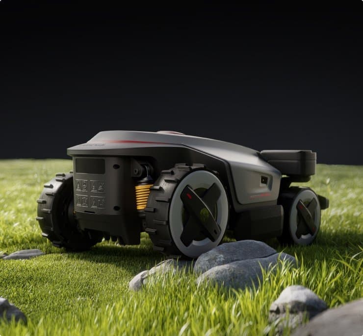 Roborock RockMow Z115 met vierwielaandrijving en vering