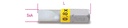 Maattekening Beta 860LP Bits voor sleufschroeven, gekleurd