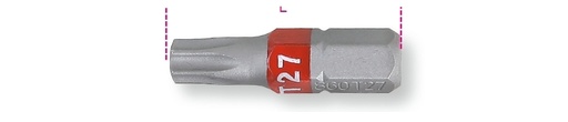 Maattekening Beta 860TX Bits voor schroeven met Torx profiel, gekleurd