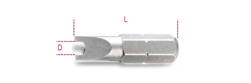 Maattekening Beta 861SP Bits voor Spanner schroeven