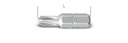 Maattekening Beta 861TQS Bits voor Torq-Set schroeven