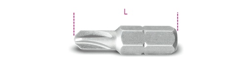 Maattekening Beta 861TQS Bits voor Torq-Set schroeven