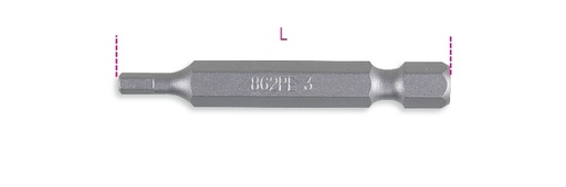 Maattekening Beta 862PE Bits voor inbusschroeven