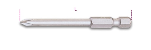 Maattekening Beta 862PH/L Bits voor Phillips kruiskopschroeven, lange uitvoering