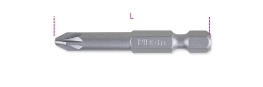 Maattekening Beta 862PZ Bits voor Pozidriv- Supadriv kruiskopschroeven