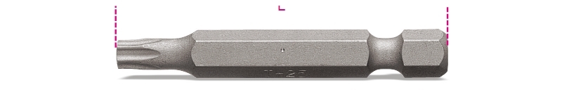 Maattekening Beta 862TX Bits voor Torx schroeven