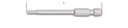 Maattekening Beta 862TX/L Bits voor Torx schroeven, lange uitvoering