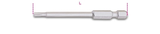 Maattekening Beta 862TX/L Bits voor Torx schroeven, lange uitvoering