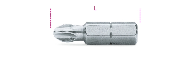 Maattekening Beta 866PH Bits voor Phillips kruiskopschroeven