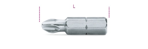 Maattekening Beta 866PH Bits voor Phillips kruiskopschroeven