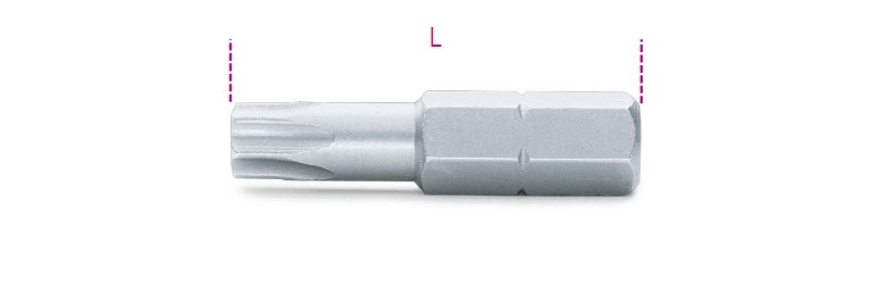 Maattekening Beta 866TX Bits voor Torx schroeven