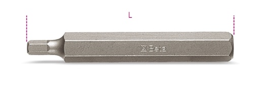 Maattekening Beta 867PE/L Bits voor inbusschroeven