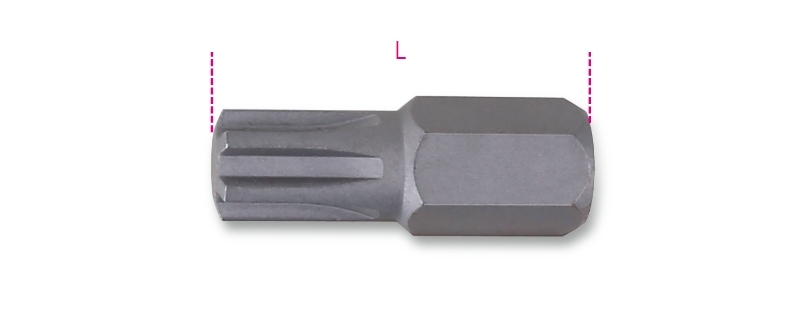 Maattekening Beta 867RIBE Bits voor schroeven met RIBE aansluiting