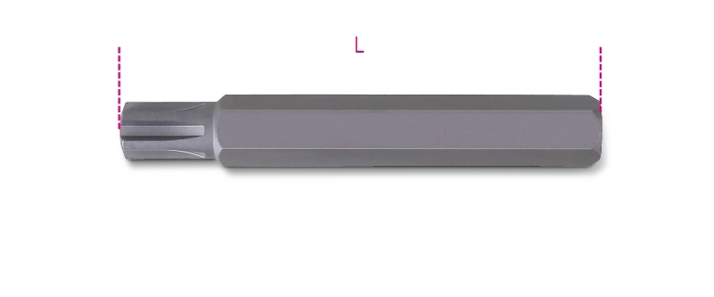 Maattekening Beta 867RIBE/L Bits voor schroeven met RIBE aansluiting