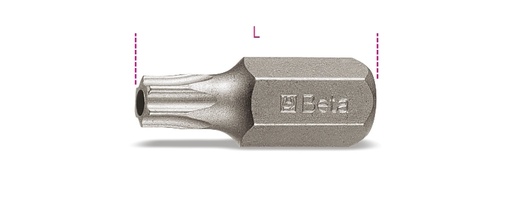 Maattekening Beta 867RTX Bits voor Tamper Resistant Torx schroeven