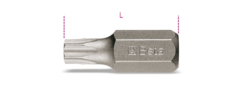 Maattekening Beta 867TX Bits voor Torx schroeven
