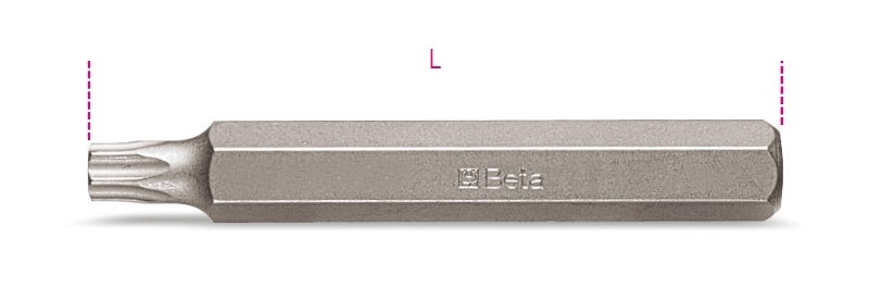 Maattekening Beta 867TX/L Bits voor Torx schroeven