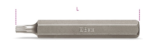 Maattekening Beta 867XZN/L Bits voor XZN schroeven
