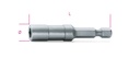 Maattekening Beta 882 Bithouder met borgring voor bits 5,5 mm aansluiting en 1/4" aansluiting 008820001