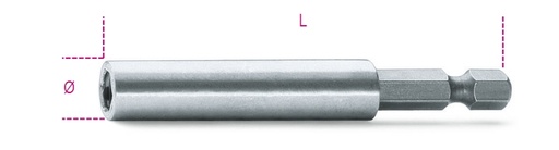 Maattekening Beta 882M Bithouder met borgring voor bits 5,5 mm aansluiting en 1/4" aansluiting 00882000