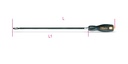 Maattekening Beta 897L Flexibele schroevendraaier met bithouder Lang model 008970015