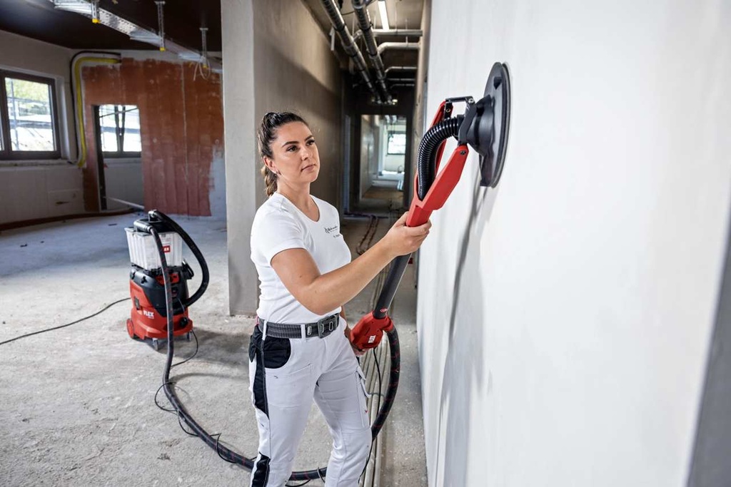 FLEX GE 6 X-EC + schuurpapier | Giraffe® excentrische schuurmachine voor wand en plafond - afbeelding 2
