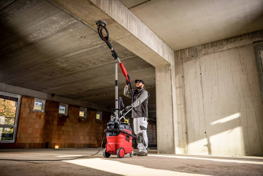 FLEX VCE 33 L AC-Set + GDE 10 Set-Turbo-Jet | Wand- en plafondschuurmachine Giraffe® met wisselkopsysteem voor beton + veiligheidsstofzuiger 30 l, klasse L - afbeelding 2