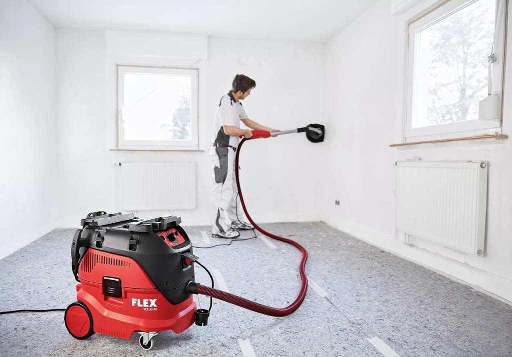 FLEX VCE 33 M AC + vliesfilterzakken | Veiligheidsstofzuiger met automatische filterreiniging, 30 l, klasse M - afbeelding 2