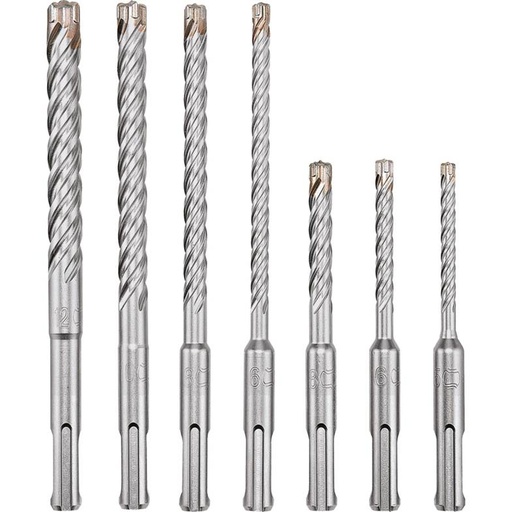 FLEX HD 4-C D5-12 Set SDS-plus Xtreme Plus | Hamerboorset SDS-plus 4 snijkanten Xtreme Plus - afbeelding 2