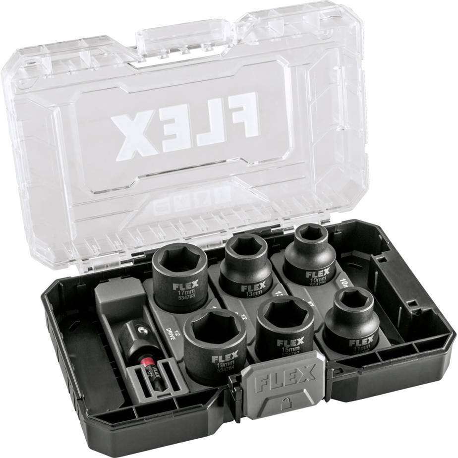 FLEX IPS D10-19 1/2" Set | Slagdoppenset - afbeelding 2