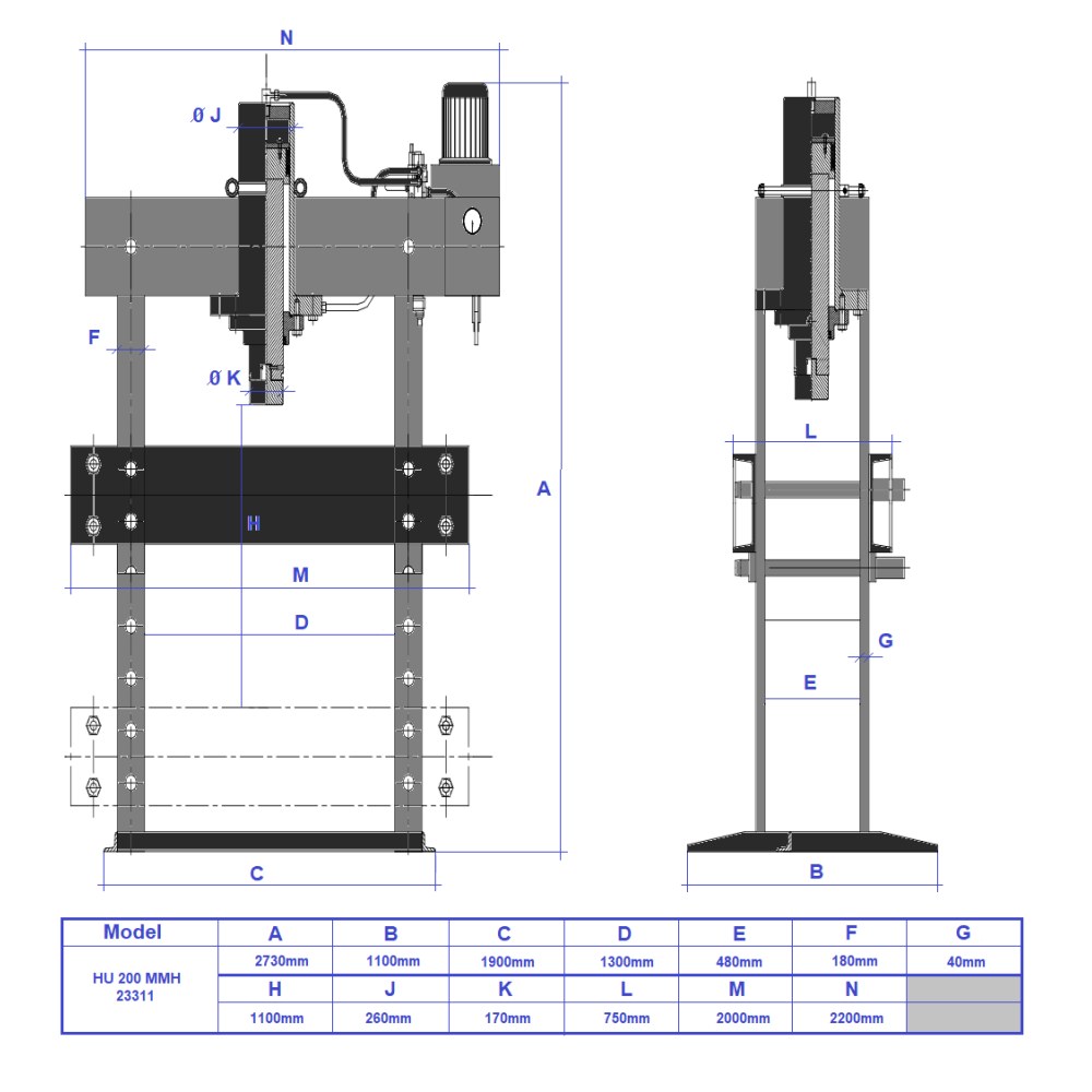 Huvema 23311 · 1 · HU 200 MMH