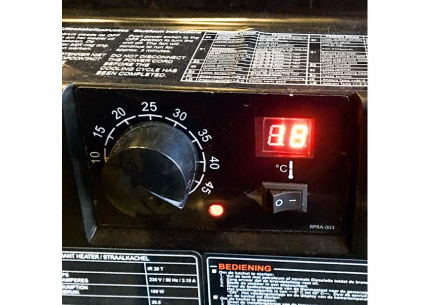 CLIMAMEISTER DRAAGBARE INFRAROOD DIESEL VERWARMER + INGEBOUWDE THERMOSTAAT IR 20 T (3)