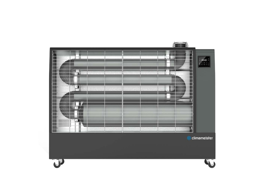 CLIMAMEISTER MOBIEL INFRAROOD DIESEL VERWARMER + INGEBOUWDE THERMOSTAAT SH 29 K