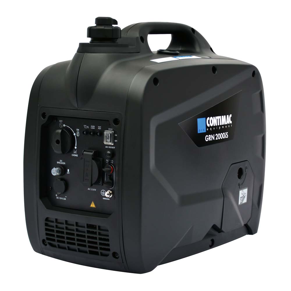 Contimac GRN 2000 IS stroomgroep inverter op benzine, 1,95 kW, 230 V