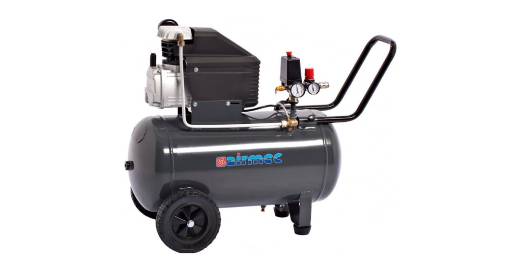 Airmec KA 50200 zuigercompressor 230 V, 50 L, 8 bar