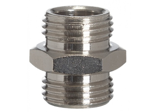 GAV patentnippel 1/2" buitendraad, messing verzinkt