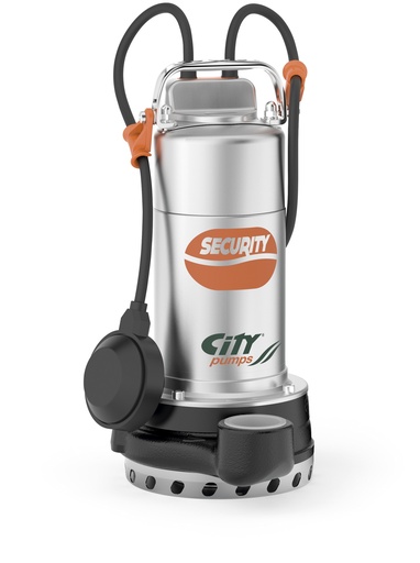 Citypumps Security dompelpomp voor vuil water met vlotter, 230 V, 250 l/min, 12,5 m