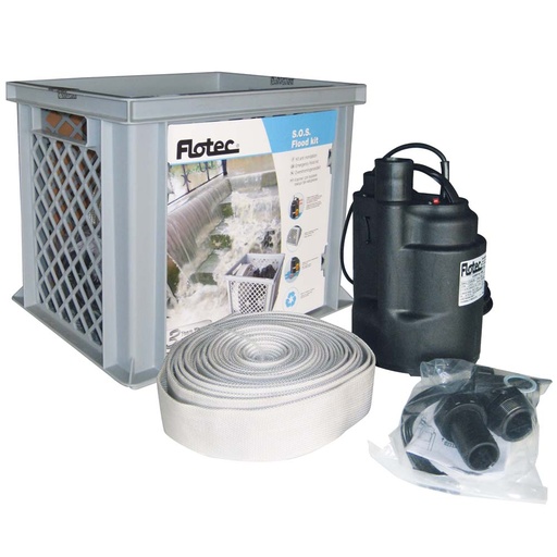 Pentair SOS-floodkit met dompelpomp Compac 200, 12,5 m brandweerslang en opbergkoffer