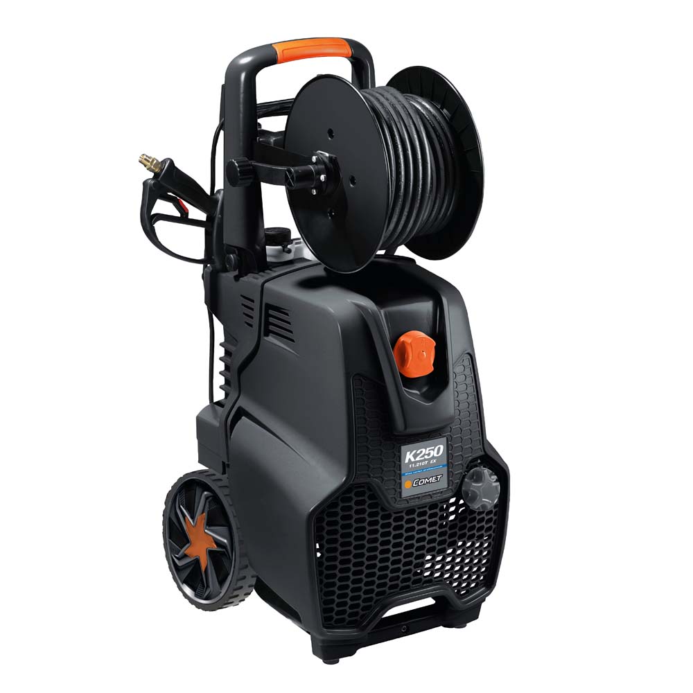 Comet K 250 11/210 T Extra hogedrukreiniger met haspel, 210 bar, 660 l/u, 400 V