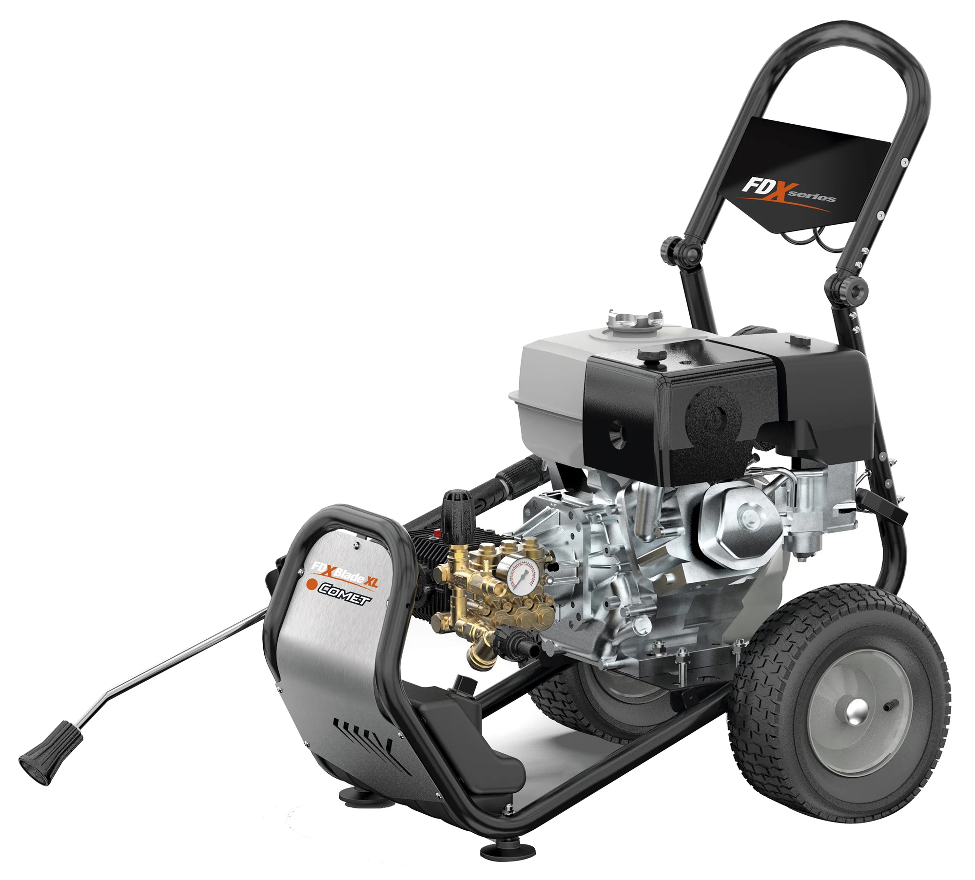 Comet FDX Blade XL Pro 13.15 15/280 hogedrukreiniger op benzine, Honda GX390, 280 bar