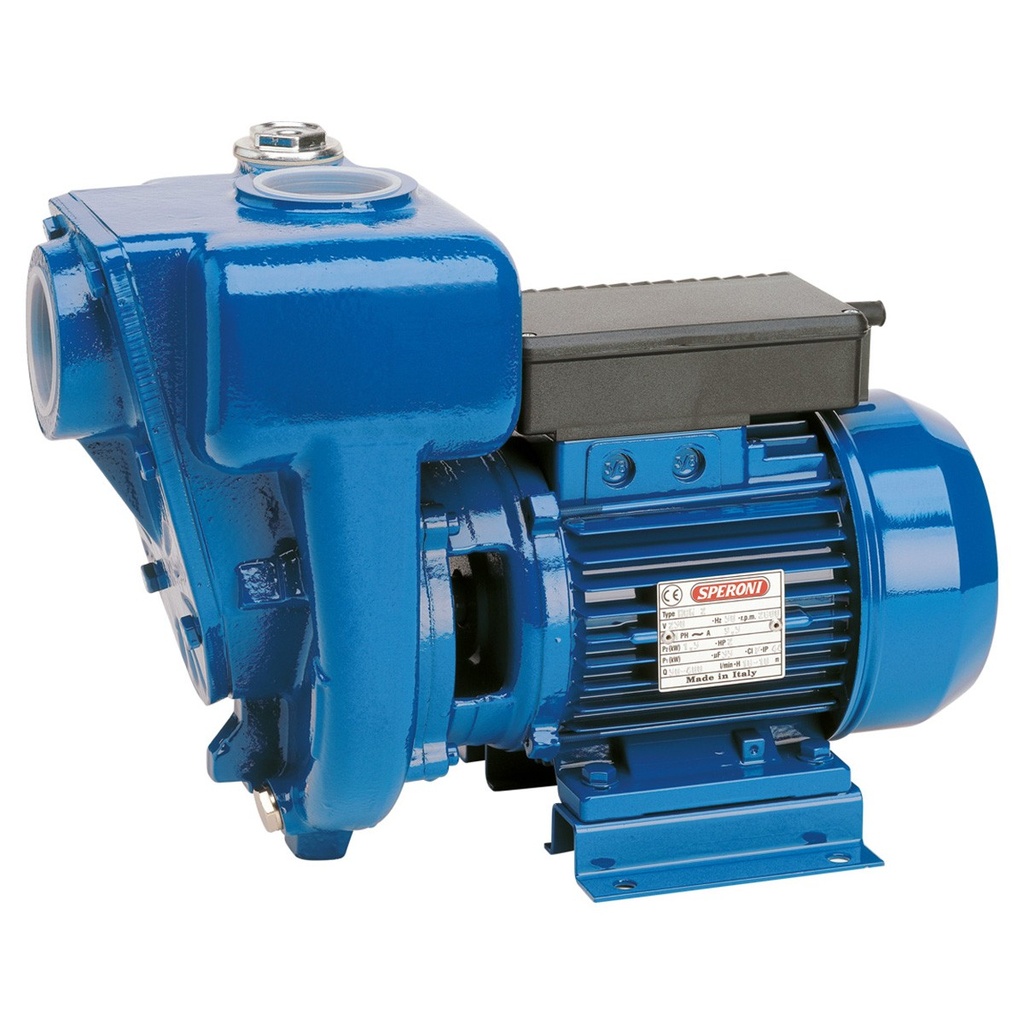 Speroni HGM 50-1.1 zelfaanzuigende pomp met open waaier, 230 V, 1,1 kW, 500 l/min, 19 m