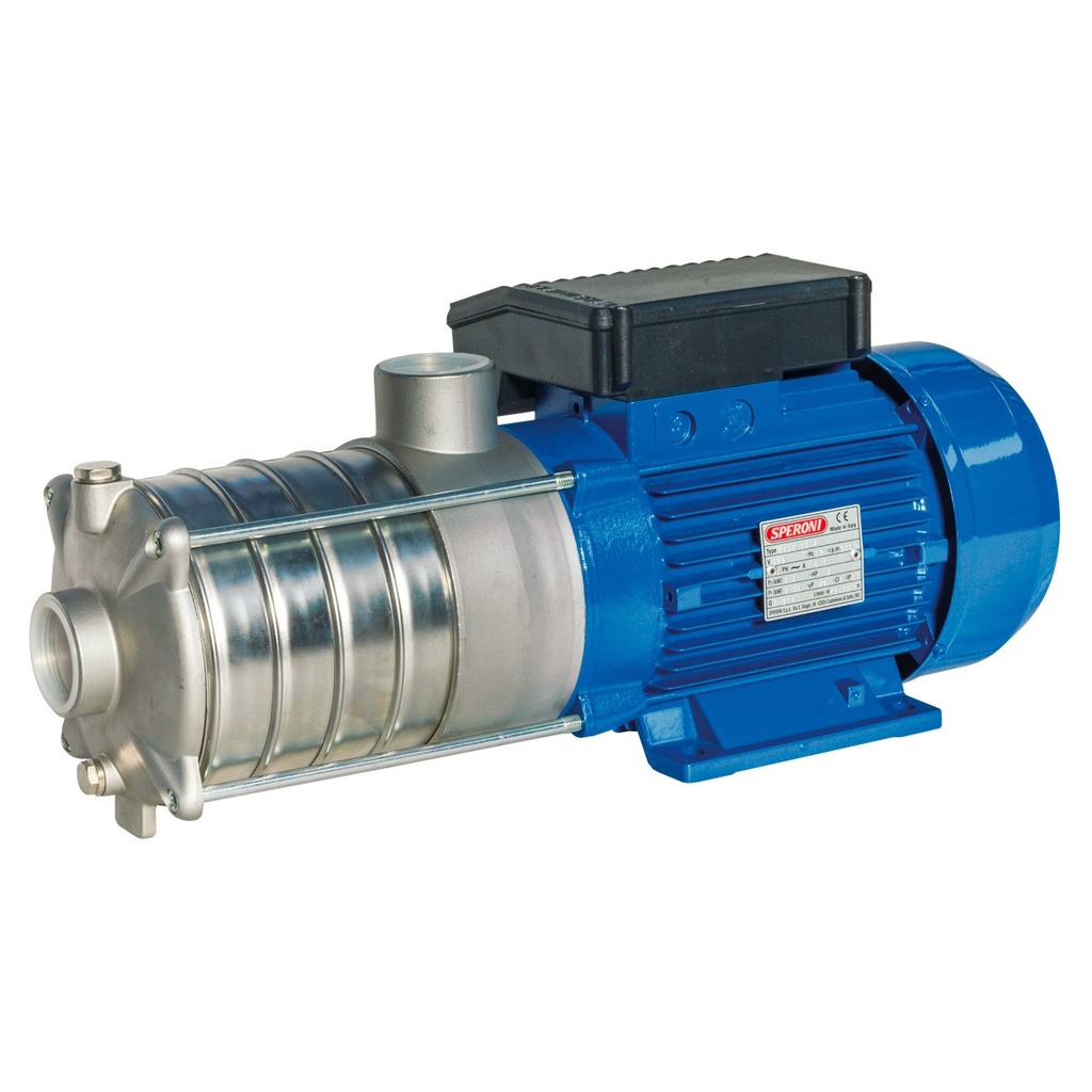 Speroni RSXM 10-4 horizontale meertrapspomp, 230 V, 1,5 kW, 300 l/min, 44 m