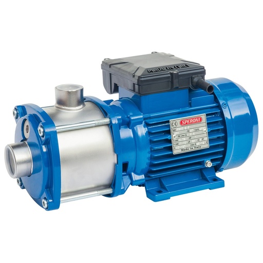 Speroni RGXM 3-3 horizontale meertrapspomp, 230 V, 0,55 kW, 80 l/min, 28 m