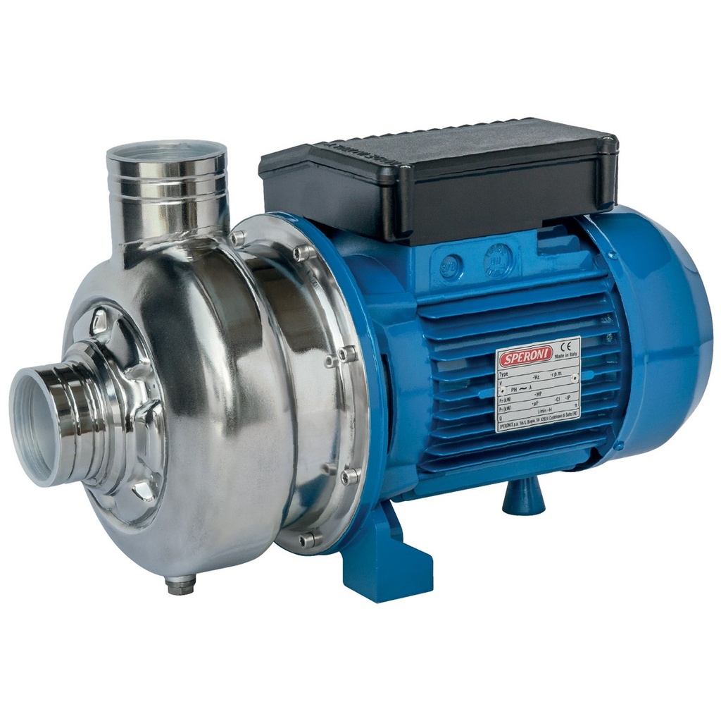 Speroni WX 500-C/1.5 RVS centrifugaalpomp, 230/400 V, 1,5 kW, 900 l/min, 19 m