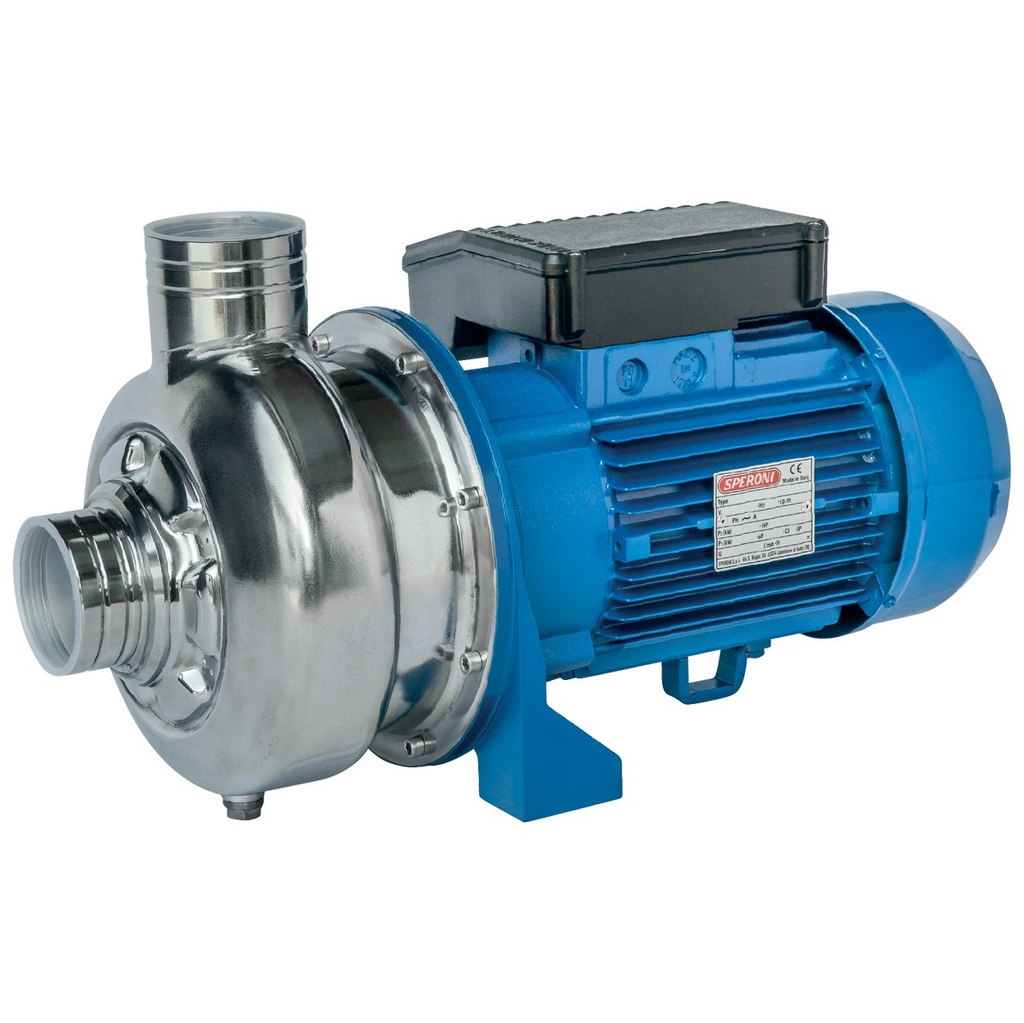 Speroni WX 500-A/3 RVS centrifugaalpomp voor licht vervuild water, 230/400 V, 3 kW, 1.400 l/min, 18 m