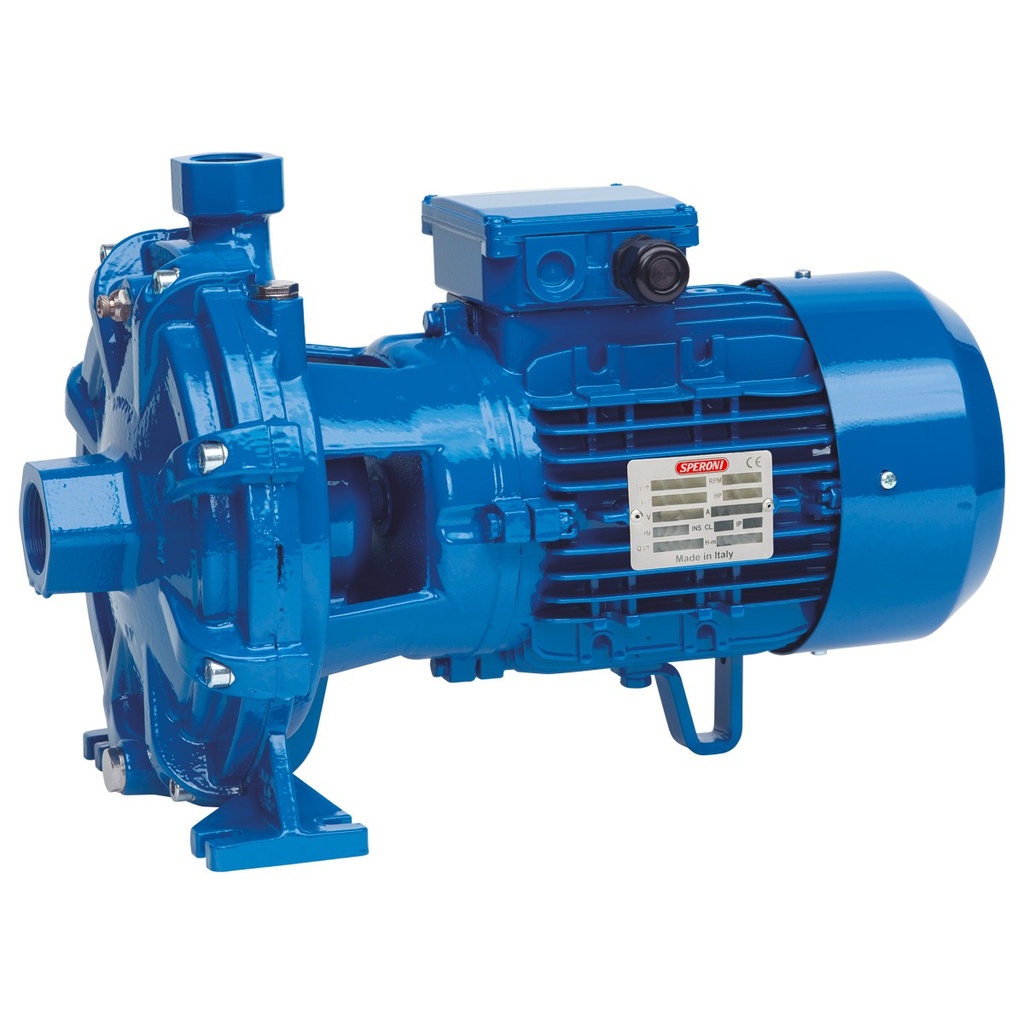 Speroni 2C 25/160 B centrifugaalpomp met dubbele waaier, 230/400 V, 1,5 kW, 150 l/min, 58 m